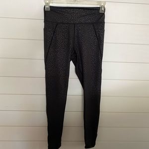 Faux Leather cheetah print legging Never Worn